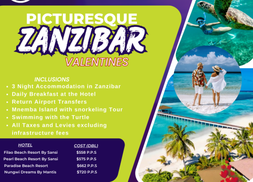 PICTURESQUE ZANZIBAR VALENTINES