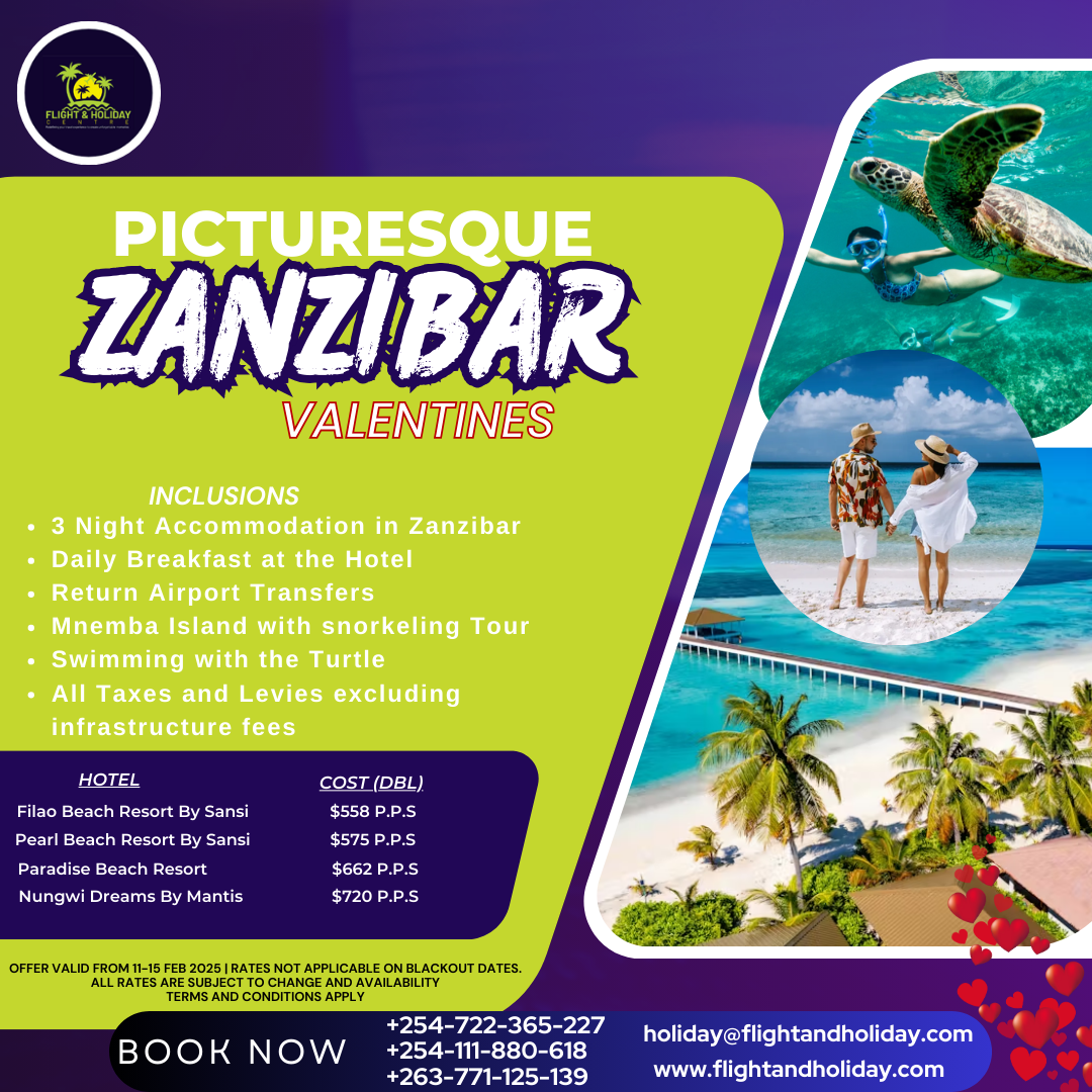 PICTURESQUE ZANZIBAR VALENTINES